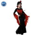 Disfraz Vampiresa Clásica Con Vestido Negro Para Mujer Adulto M-L Halloween