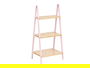 Berilo Estantería Escalera 3 Estantes Bambú Rosa Natural 40.3x81.5x30 cm