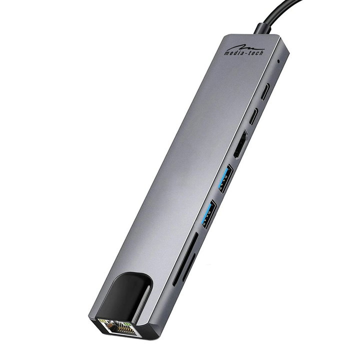 Media-Tech Hub USB-C 8in1 MT5046 Media-Tech Hub USB-C 8in1 MT5046