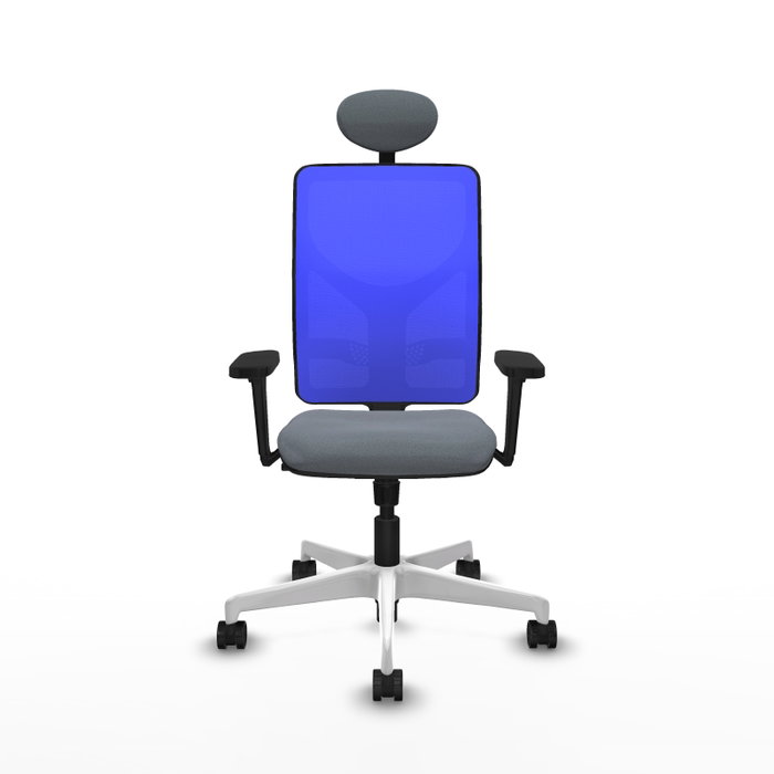 PIQUERAS Y CRESPO Silla de oficina Motilla con Mecanismo Sincro, Gris y Azul PIQUERAS Y CRESPO Silla de oficina Motilla con Mecanismo Sincro, Gris y Azul