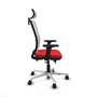 PIQUERAS Y CRESPO Silla de oficina Haches Sincro/Traslack Rojo y Blanco
