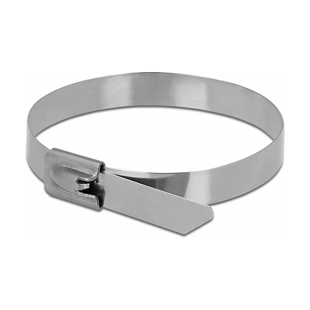DeLOCK 18775 Brida reutilizable de acero inoxidable 150 x 7,9 mm