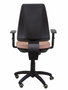Silla de oficina Elche con mecanismo Contacto permanente básico tapizada con Tela color Rosa pálido. Equipada con Base poliamida negra, Brazos 1D y Ruedas de parqué