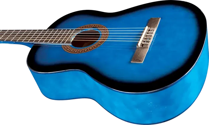 Eko Guitarra Clásica 4/4 CS-10 Studio - Blue Burst - Guitarra de estudio para principiantes y aficionados, cuerpo de tilo y mástil de abedul.