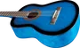 Eko Guitarra Clásica 4/4 CS-10 Studio - Blue Burst - Guitarra de estudio para principiantes y aficionados, cuerpo de tilo y mástil de abedul.