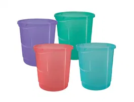 Esselte Papelera de Plástico Colour Breeze, Colores Surtidos, 14 Litros