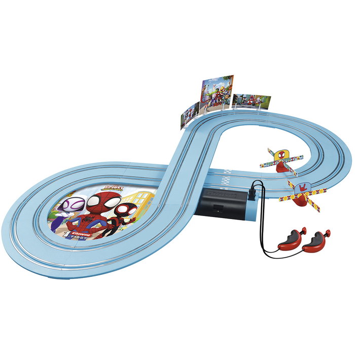 Carrera First Pista de Carreras Spidey It's Spidey Time! con 2 Coches
