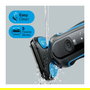 Braun Series 5 51-B1820s - Máquina de afeitar de láminas recargable, 3 cabezas, uso en seco y mojado, negro y azul