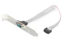 Digitus AK-610300-003-E Adaptador Interno Conector DB9 IDC a Placa Base RS-232 Serial, Cable 0.25m, Compatible con Series S1836 y S2054, Beige