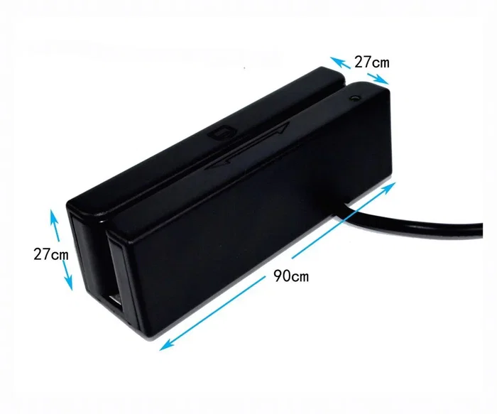 Premier BM-90 Lector de Tarjetas de Banda Magnética USB, Negro, Velocidad de Lectura hasta 120 mm/s
