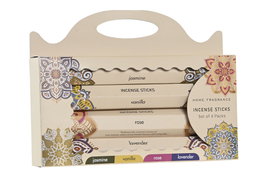 DKD Home Decor Incienso Varilla Mandala ss25 Indio Beige Multicolor Set de 56 piezas