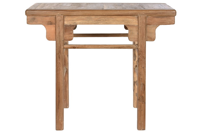DKD Home Decor Consola de Teca Reciclada Natural