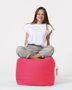 Atelier Del Sofa Puf de Jardín Rosa Confortable y Resistente 45x45x45 cm
