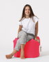 Atelier Del Sofa Puf de Jardín Rosa Confortable y Resistente 45x45x45 cm