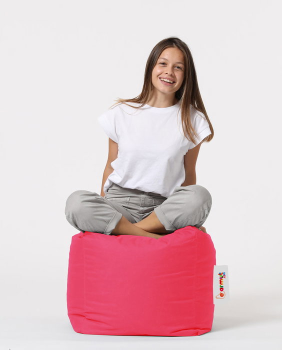 Atelier Del Sofa Puf de Jardín Rosa Confortable y Resistente 45x45x45 cm