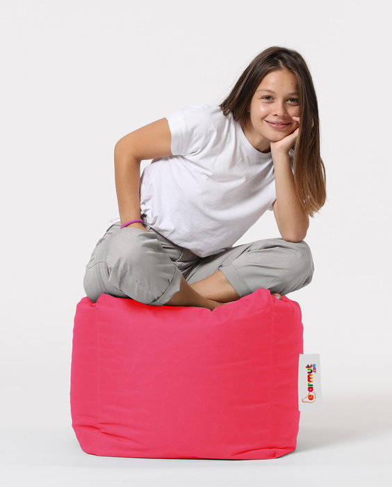 Atelier Del Sofa Puf de Jardín Rosa Confortable y Resistente 45x45x45 cm