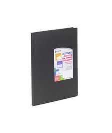 CARCHIPLAS Carpeta de Fundas Tarifario Flexible A4 Negro (Set de 4)