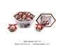 DKD Home Decor Set de 14 Bolas de Decoración Papá Noel Rojo y Blanco