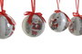 DKD Home Decor Bola Decoración Navidad Tradicional Rojo Blanco PVC Papa Noel Set de 14 Piezas 25 x 16 x 25 cm