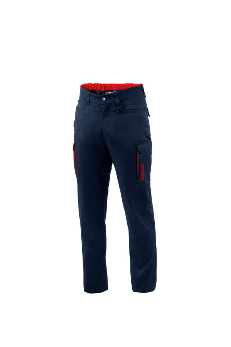 Sparco Pantalones Vermont Azul Talla XXL SBTP0001B0N312XL Trabajo Cargo Algodón Poliéster