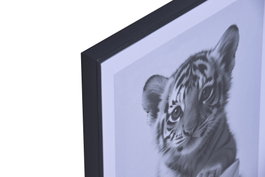 DKD Home Decor Cuadro Lienzo Animal Baño Surtido 30x2x40 cm