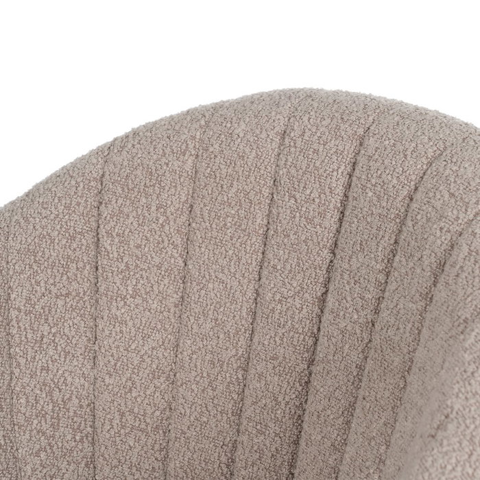 Silla Brazos Beige Tejido-Metal Salón 56 X 61 X 82 cm (Set de 2) Silla Brazos Beige Tejido-Metal Salón 56 X 61 X 82 cm (Set de 2)