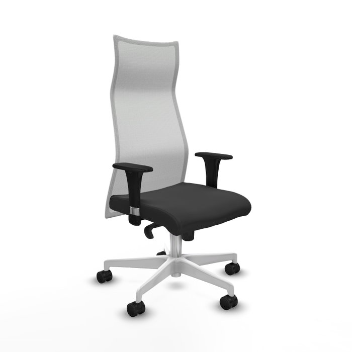 PIQUERAS Y CRESPO Sillón Albacete con Mecanismo Sincro, Gris Oscuro y Blanco PIQUERAS Y CRESPO Sillón Albacete con Mecanismo Sincro, Gris Oscuro y Blanco