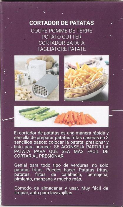 Quttin Cortador de Patatas 12 Unidades (10,4 x 9,2 x 15,3 cm) Avanzado