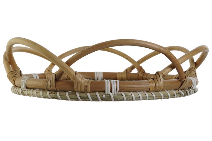 DKD Home Decor Bandeja de Decoración Ratan Seagrass 45x45x10 Natural beige DKD Home Decor Bandeja de Decoración Ratan Seagrass 45x45x10 Natural beige