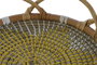 DKD Home Decor Bandeja de Decoración Ratan Seagrass 45x45x10 Natural beige