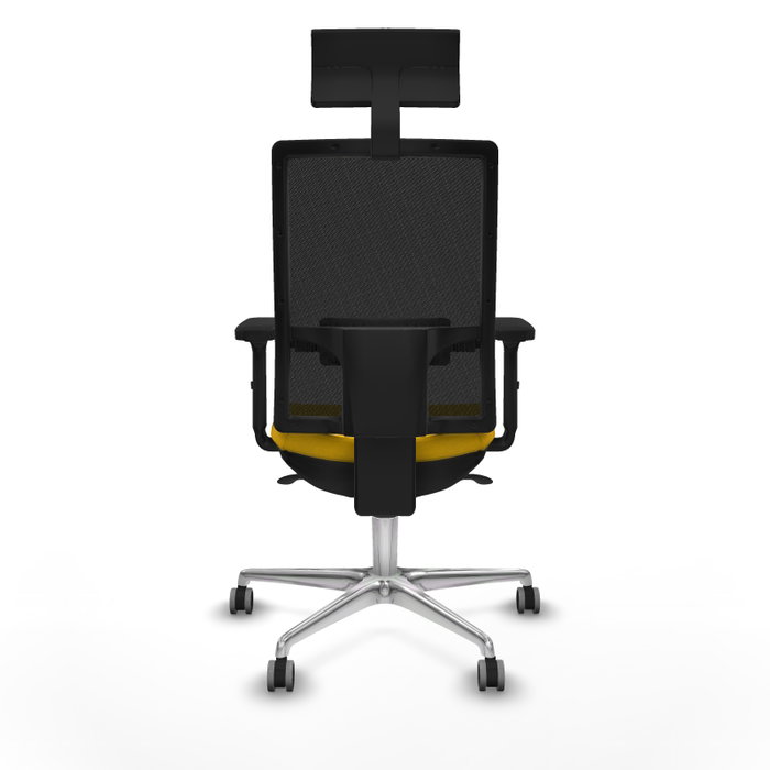 PIQUERAS Y CRESPO Silla de oficina Horna con mecanismo Sincro, Amarillo y Negro PIQUERAS Y CRESPO Silla de oficina Horna con mecanismo Sincro, Amarillo y Negro