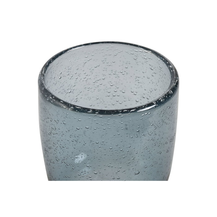 DKD Home Decor Set de 6 Copas de Cristal Burbujas Azul 300ml DKD Home Decor Set de 6 Copas de Cristal Burbujas Azul 300ml