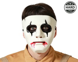 Mascara Blanca Asesino Temerario Halloween Hombre Adulto