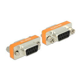 DeLOCK 65570 Adaptador Gender Changer VGA Hembra a Hembra Plata