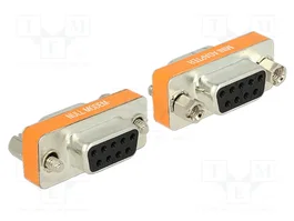 DeLOCK 65570 Adaptador Gender Changer Nullmodem VGA Hembra-Hembra