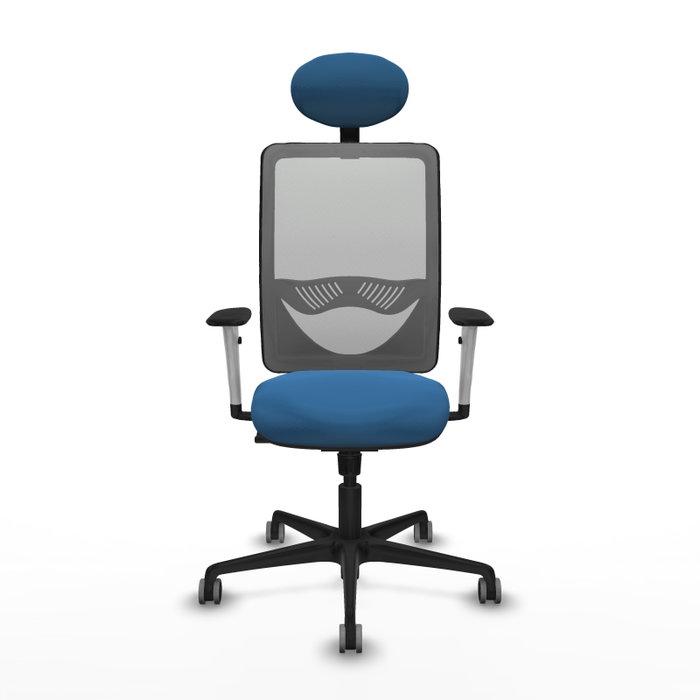 PIQUERAS Y CRESPO Silla de oficina Zulema con Mecanismo Sincro, Azul claro y Gris PIQUERAS Y CRESPO Silla de oficina Zulema con Mecanismo Sincro, Azul claro y Gris
