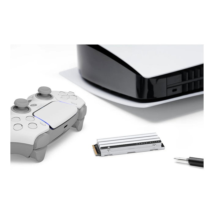 Corsair MP600 ELITE NVMe SSD 2TB M.2 2280 PCIe Gen4 x4 con disipador térmico, 3D TLC NAND, para PS5 y PC, 7000 MB/s