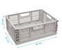 KioKids Caja De Almacenaje Plegable Gris 40x30x15