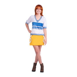 My Other Me Disfraz Nami con Peluca, Camiseta y Falda Talla S