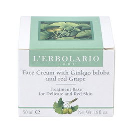 L´ERBOLARIO Crema Facial Ginkgo Biloba 50ml para Reducir Rojeces e Imperfecciones