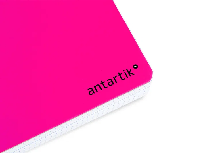 Antartik Cuaderno espiral A4 tapa dura 80 hojas cuadro 4mm rosa fluor Antartik Cuaderno espiral A4 tapa dura 80 hojas cuadro 4mm rosa fluor