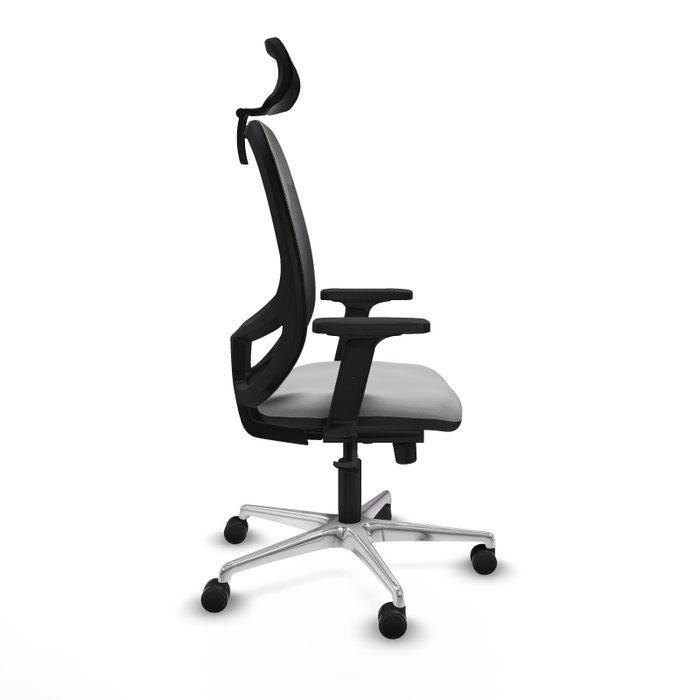 PIQUERAS Y CRESPO Silla de oficina Cilanco con mecanismo Sincro, Gris claro y Negro