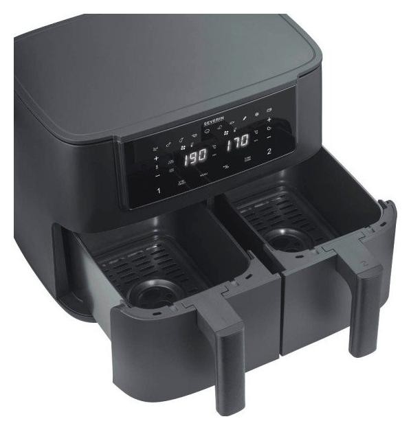 Severin FR2463 Freidora de aire 8L Doble tanque