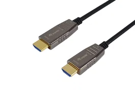 Equip 119451 Cable HDMI Activo de Fibra Óptica 2.1 - 15 metros - 8K@60Hz, 48Gbps, 240Hz, ARC, Ethernet, HDR Dinámico, Negro