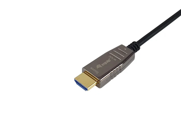Equip 119451 Cable HDMI Activo de Fibra Óptica 2.1 - 15 metros - 8K@60Hz, 48Gbps, 240Hz, ARC, Ethernet, HDR Dinámico, Negro