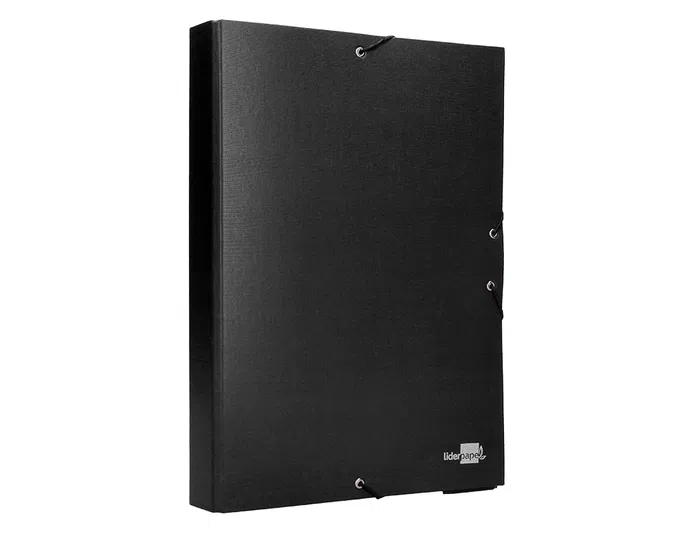 Liderpapel Carpeta proyectos folio lomo 50mm cartón forrado negra