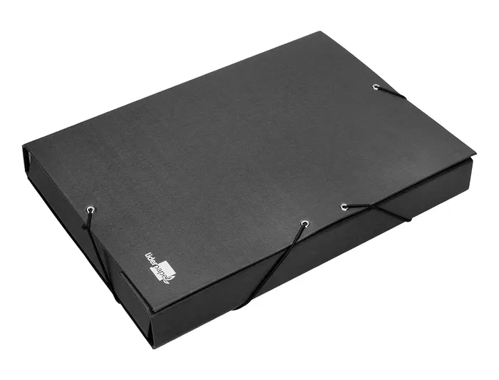 Liderpapel Carpeta proyectos folio lomo 50mm cartón forrado negra