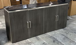 DKD Home Decor Espejo Moderno Plateado Laton 120 x 70 x 2.5 cm