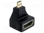 DeLOCK 65270 Adaptador micro HDMI-D Macho a HDMI-A Hembra Angulado con Ethernet