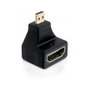 DeLOCK 65270 Adaptador micro HDMI-D Macho a HDMI-A Hembra Angulado con Ethernet